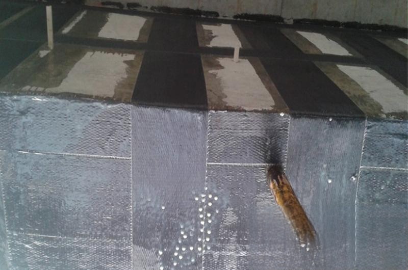 白城楼板使用碳纤维加固